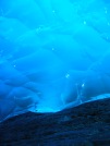 Glacial ice inside an ice cave