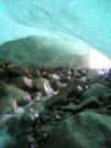 A stream in an ice cave in the Llewellyn glacier near Atlin, BC